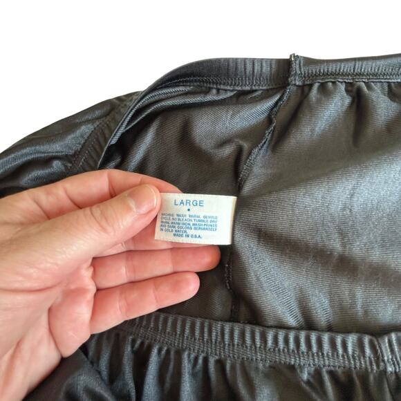 Gothic Lace Slip‎ Skirt Large Black Vintage Dark Feminine Romantic Layers Witchy - Picture 6 of 6